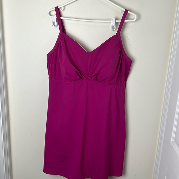Lands End Plus Size Women One-piece Swim Dress Size 18DDD - Picture 9 of 13